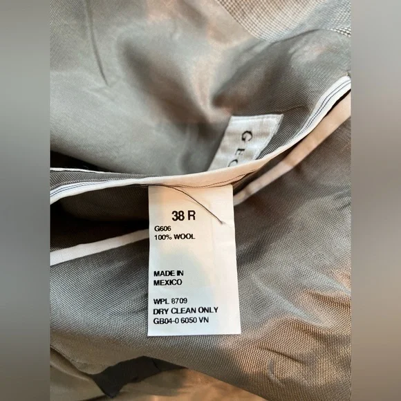 Geoffrey Beane Gray Jacket Blazer Sport Coat 38R